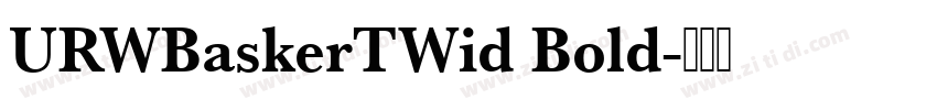 URWBaskerTWid Bold字体转换